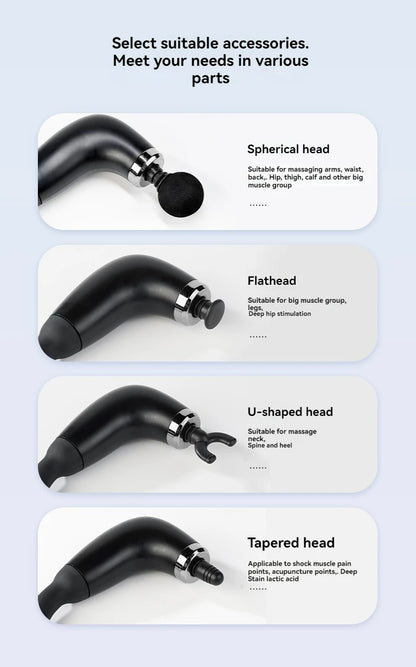 2025 Smart Fascia Gun Electric Massager Massage Hammer Electric Fascia Gun Home Handheld Hammer Back Artifact Christmas Gift